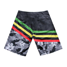 Load image into Gallery viewer, N90-B90584 (Melange stripe-onyx), Men Microfiber Boardshort (4 - way stretch) - three pockets - Size 34‘ outseam is 22 inch.