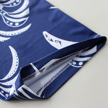 Load image into Gallery viewer, N90-P2119 (Navy with white tribal), Men Microfiber Breathable Knitted Aloha Polo Shirt