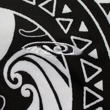 Load image into Gallery viewer, N90-P2209 (Black turtle tribal), Men Microfiber Breathable Knitted Aloha Polo Shirt