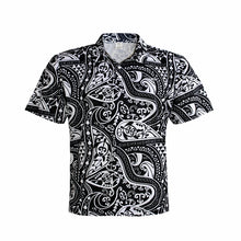 Load image into Gallery viewer, N90-P2209 (Black turtle tribal), Men Microfiber Breathable Knitted Aloha Polo Shirt