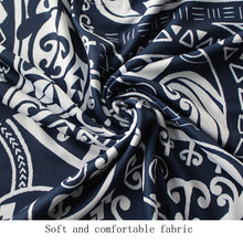 Load image into Gallery viewer, N90-P2219 (Navy turtle tribal), Men Microfiber Breathable Knitted Aloha Polo Shirt