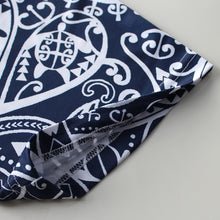 Load image into Gallery viewer, N90-P2219 (Navy turtle tribal), Men Microfiber Breathable Knitted Aloha Polo Shirt