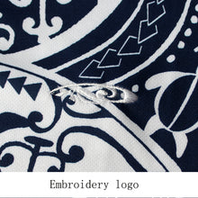 Load image into Gallery viewer, N90-P2219 (Navy turtle tribal), Men Microfiber Breathable Knitted Aloha Polo Shirt