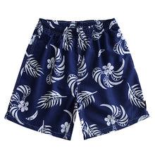 Load image into Gallery viewer, N90-T2119 (Navy with white tribal), Men Microfiber Swimtrunk
