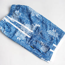 Load image into Gallery viewer, N90-T527 (Vintage blue pineapple, cargo pockets), Men Microfiber Swimtrunk