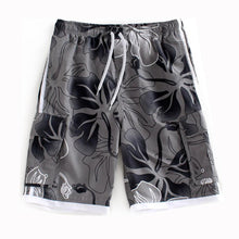 Load image into Gallery viewer, N90-T760 (Gray floral, cargo pockets), Men Microfiber Swimtrunk