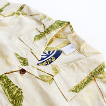 Load image into Gallery viewer, C90-A1785 (Yellow with green tree), Men 100% Cotton Aloha Shirt
