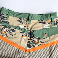 Load image into Gallery viewer, N90-S6587 (Verdant band-Green/beige), Men Submersible Shorts (4-way stretch)
