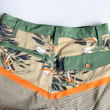 Load image into Gallery viewer, N90-S6587 (Verdant band-Green/beige), Men Submersible Shorts (4-way stretch)