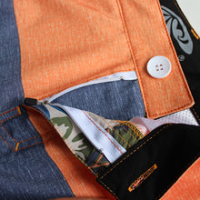 Load image into Gallery viewer, N90-S6781 (Verdant top band-orange/beige), Men Submersible Shorts (4-way stretch))