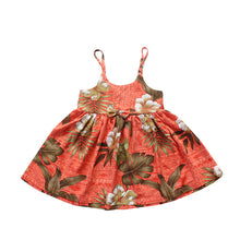 Load image into Gallery viewer, R21-D8459/R51-D8459 (Brick Floral), Girls Rayon Sundress
