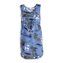 Load image into Gallery viewer, R91-D460 (Blue surf), Ladies Aloha Dress 100% Rayon
