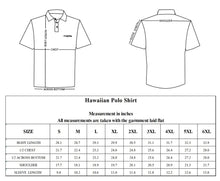 Load image into Gallery viewer, N90-P2209K (Black with white Kalo leaf), Men Microfiber Breathable Knitted Aloha Polo Shirt