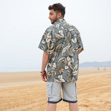 Load image into Gallery viewer, C90-A8577 (Green leaf), Men 100% Cotton Aloha Shirt