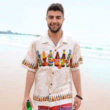 Load image into Gallery viewer, C90-A592P (Tan Brew), Men 100% Cotton Aloha Shirt