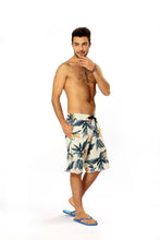 Load image into Gallery viewer, N90-B5724 (Paradise bird - beige), Men Microfiber Boardshort (4-way stretch) - three pockets - Size 34‘ outseam is 22 inch.