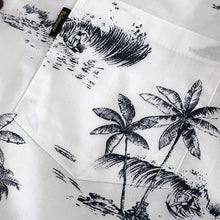 Load image into Gallery viewer, C90-A791 (Vintage white tree), Men 100% Cotton Aloha Shirt