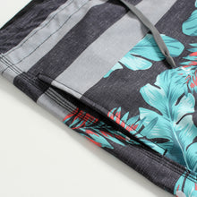 Load image into Gallery viewer, N90-B6057 (Green verdant stripe), Men Microfiber Boardshort (4-way stretch) - three pockets - Size 34‘ outseam is 22 inch.