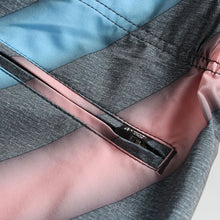 Load image into Gallery viewer, N90-B6624 (Melange stripe-blue), Men Microfiber Boardshort (4-way stretch) - two pockets - Size 34‘ outseam is 22 inch.