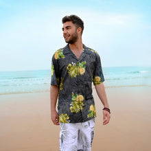 Load image into Gallery viewer, C90-A865 (Lemon leaf), Men 100% Cotton Aloha Shirt