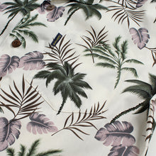 Load image into Gallery viewer, C90-A885 (Off white floral), Men 100% Cotton Aloha Shirt