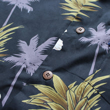 Load image into Gallery viewer, C90-A1707 (Black pineapple), Men 100% Cotton Aloha Shirt