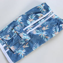 Load image into Gallery viewer, N90-T8254 (Rustic paradise-sunny sky, cargo pockets), Men Microfiber Swimtrunk