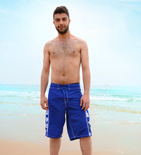 Load image into Gallery viewer, N90-B454 (Royal solid satin-back strap), Men Boardshort - two pockets - Size 34‘ outseam is 22 inch.