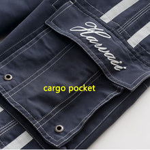 Load image into Gallery viewer, N90-T017 (Navy solid, cargo pockets), Men Microfiber Swimtrunk