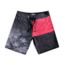 Load image into Gallery viewer, N90-B9604 (Faded canvas-crimson/onyx), Men Microfiber Boardshort- (4-way stretch) - one pocket - Size 34‘ outseam is 22 inch.