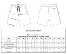 Load image into Gallery viewer, N90-B6508 (Verdant marking-cyan/yellow), Men Microfiber Boardshort (4-way stretch) - three pockets - Size 34‘ outseam is 22 inch.