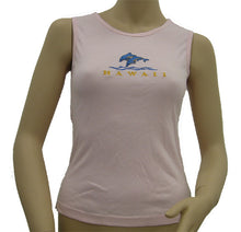 Load image into Gallery viewer, K9-MU531ED (Pink Embroidery Dolphin), 100% Knit Cotton Mussel Tank Top
