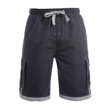 Load image into Gallery viewer, N90-T017 (Navy solid, cargo pockets), Men Microfiber Swimtrunk