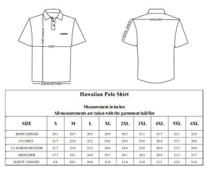 N90-P2219 (Navy turtle tribal), Men Microfiber Breathable Knitted Aloha Polo Shirt