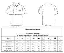 Load image into Gallery viewer, N90-P517 (Navy with cream floral), Men Microfiber Breathable Knitted Aloha Polo Shirt