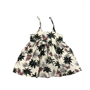 R21-D517 (Off white floral), Girls Rayon Sundress
