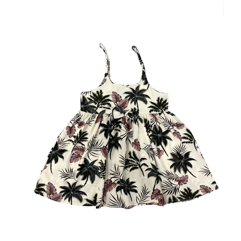 R21-D517 (Off white floral), Girls Rayon Sundress