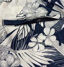 Load image into Gallery viewer, N90-T517 (Navy with cream floral), Men Cotton Swimtrunk
