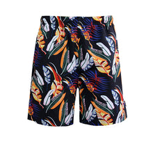 Load image into Gallery viewer, N90-AR23088/N90-TR23088 (Black With Orange Leaf), Men (92% polyester + 8% spandex) Aloha Shirt/Shorts/Set
