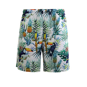 N90-AR23952/N90-TR23952 (White Bird), Men (92% polyester + 8% spandex)  Aloha Shirt/Shorts/Set