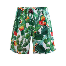 Load image into Gallery viewer, N90-AR23548/N90-TR23548 (Cactus-Green), Men (92% polyester + 8% spandex)  Aloha Shirt/Shorts/Set

