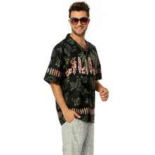 Load image into Gallery viewer, C90-A2007 (Black surfboard), Men 100% Cotton Aloha Shirt
