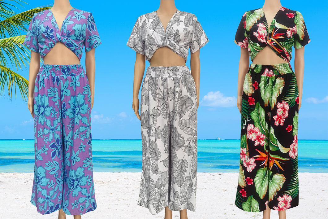 Palmwave/Hawaiian design/aloha shirt，dress/cabana set/beach