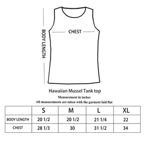 K9-MU563H (Gray Hawaii), 100% Knit Cotton Mussel Tank Top
