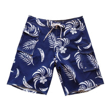 Load image into Gallery viewer, N90-B2119 (Navy with white tribal), Men Microfiber Boardshort (4 - way stretch) - three pockets - outseam is 20 inch in size 34
