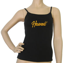 Load image into Gallery viewer, K9-SP511BEH (Black Embroidery Hawaii), 100% Knit Cotton Single strap Tank Top
