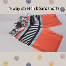 Load and play video in Gallery viewer, N90-B6405 (Rusty triband-orange), Men Microfiber Boardshort (4-way stretch) - three pockets
