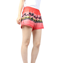 Load image into Gallery viewer, N91-CW94089 (Red scenery),  Ladies 4-way stretch comfort waist shorts
