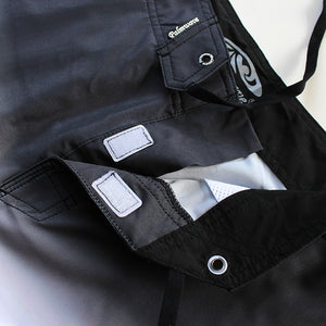 N90-B9069 (Faded divide-onyx), Men Microfiber Boardshort (4-way stretch) - three pockets