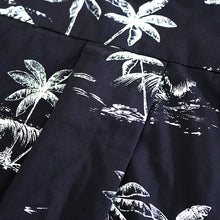 Load image into Gallery viewer, C90-A719 (Vintage navy tree), Men 100% Cotton Aloha Shirt
